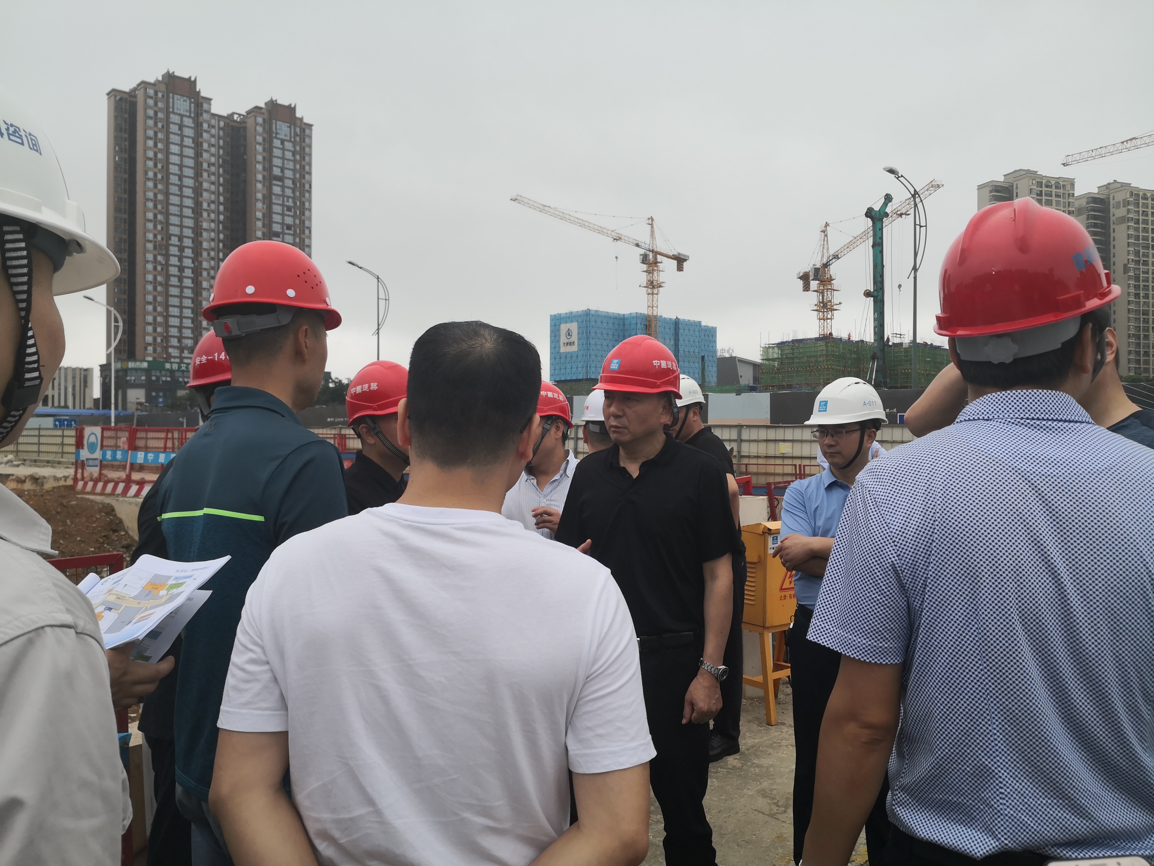 长沙轨道交通集团党委书记,董事长刘义山到长沙地铁6号线二标一项目