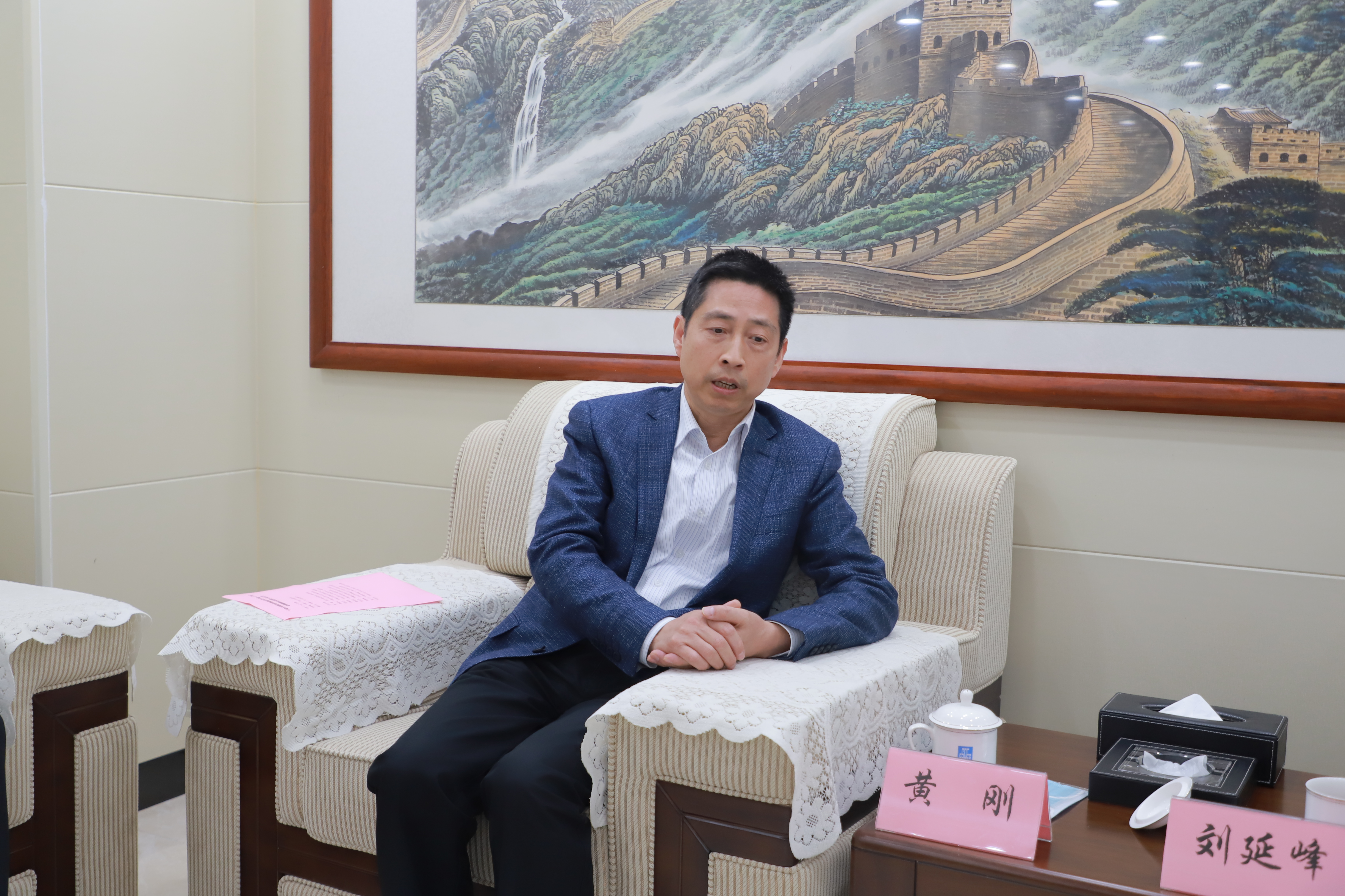 黄刚拜访中建(广西)总部党工委书记,董事长刘延峰